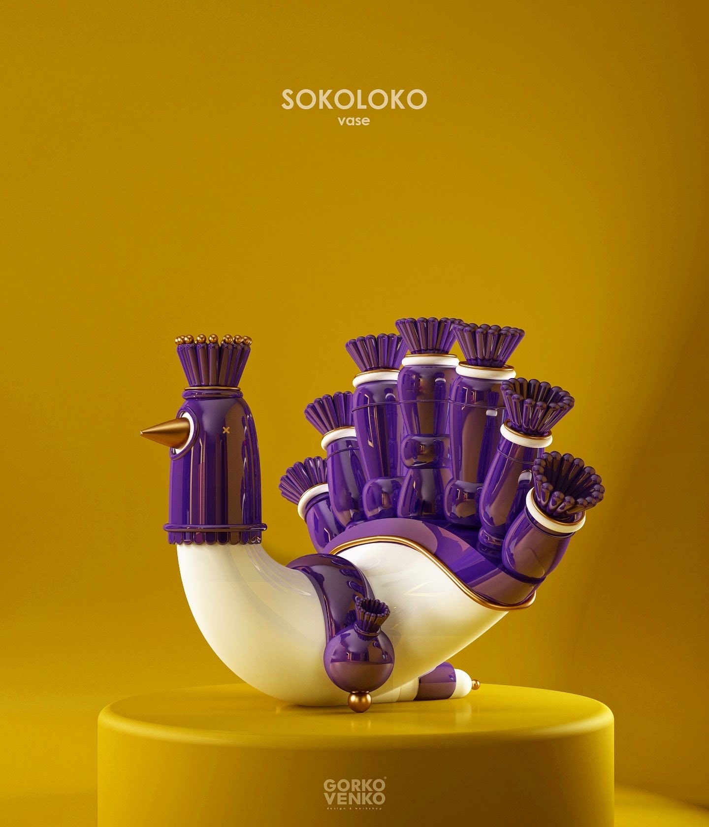 Ceramic vase SOKOLOKO - Изображение